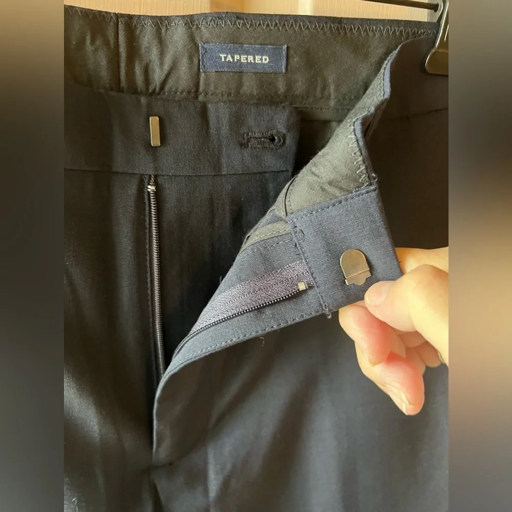 J Crew Factory Men's Navy Tapered Four Season Thompson Pants NWT 30 x 32 #1365